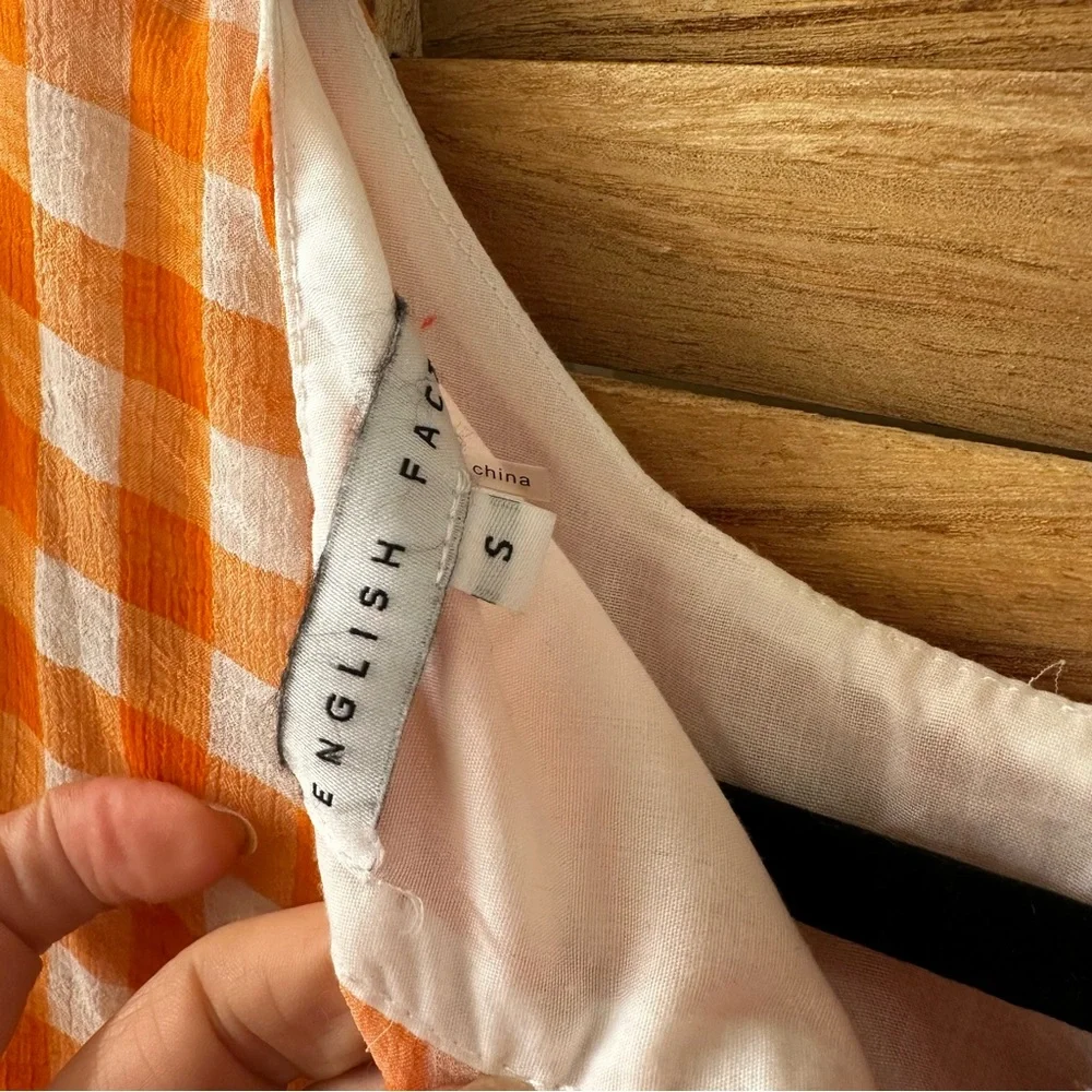 GINGHAM PRINT MIDI DRESS - Picture 4 of 5